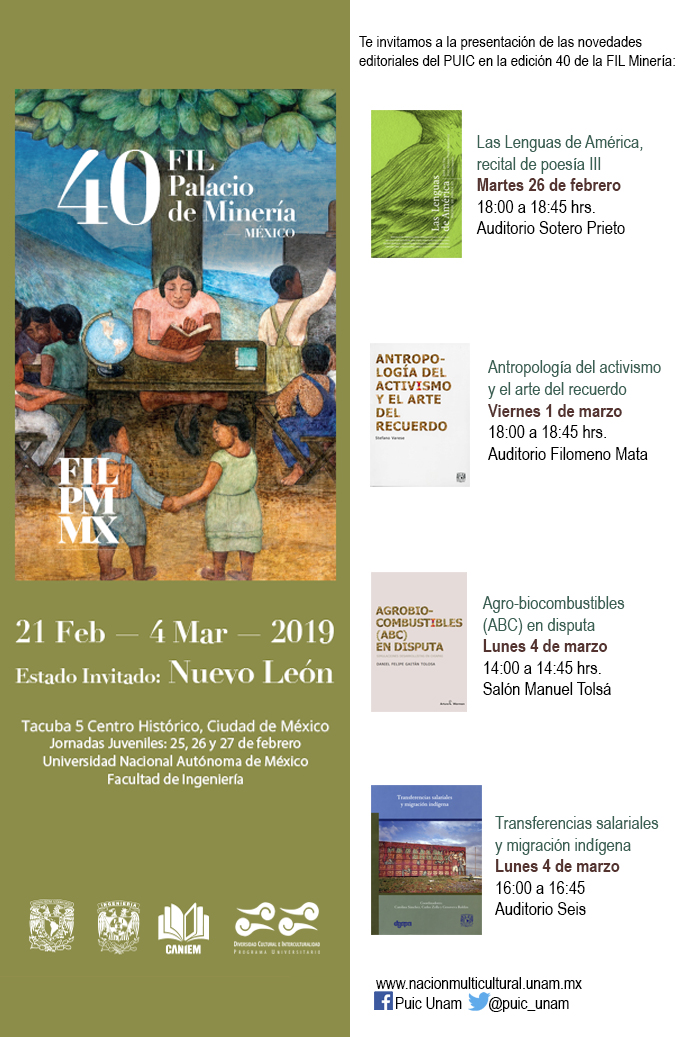XL Feria Internacional del Libro del Palacio de Minería