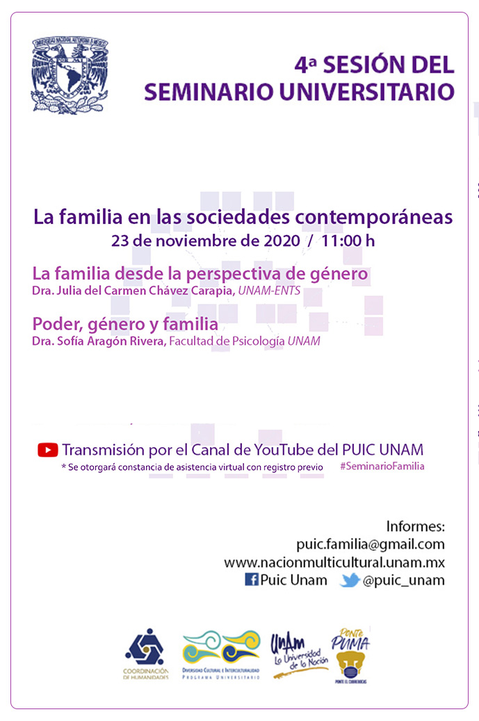 4ª Sesión del Seminario Universitario La familia en las sociedades contemporáneas