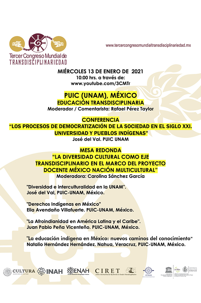Conferencia magistral: Los procesos de democratización de la sociedad en el siglo XXI. III Congreso Mundial de Transdisciplinariedad