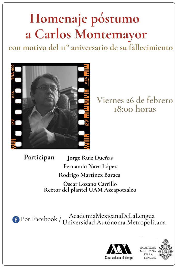 Homenaje póstumo a Carlos Montemayor