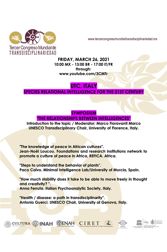 Symposium: The relationship between intelligences. III Congreso Mundial de Transdisciplinariedad