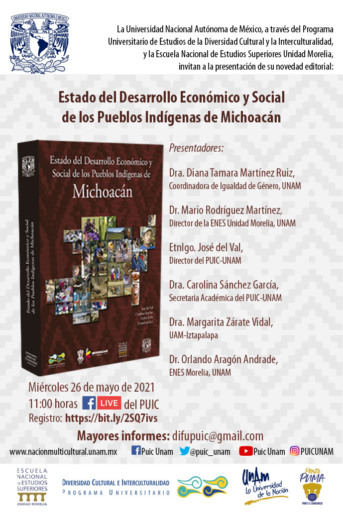 Presentación del libro: Estado del Desarrollo Económico y Social de los Pueblos Indígenas de Michoacán