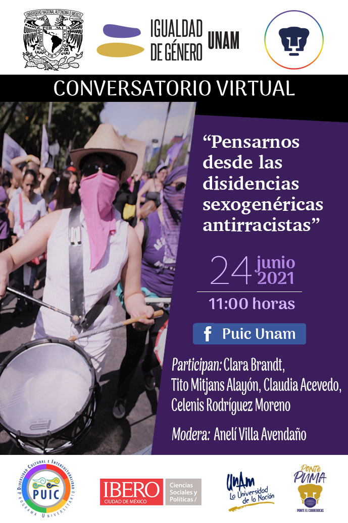 Conversatorio virtual: Pensarnos desde las disidencias sexogenéricas antirracistas