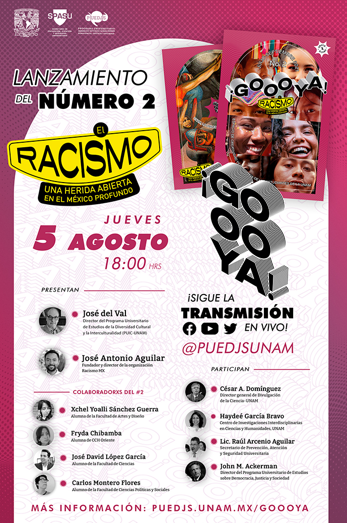 Presentación del periódico estudiantil Goooya: El racismo una herida abierta en el México profundo. Lanzamiento del número 2o