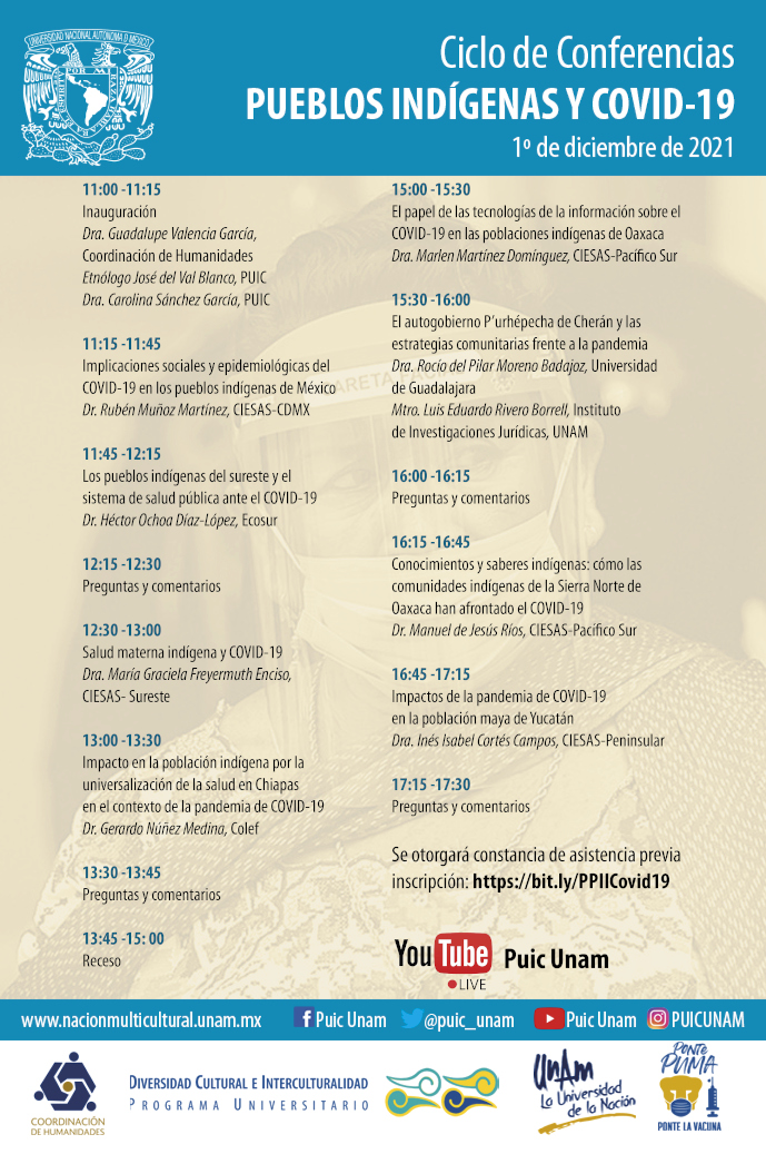 Ciclo de conferencias Pueblos indígenas y COVID-19