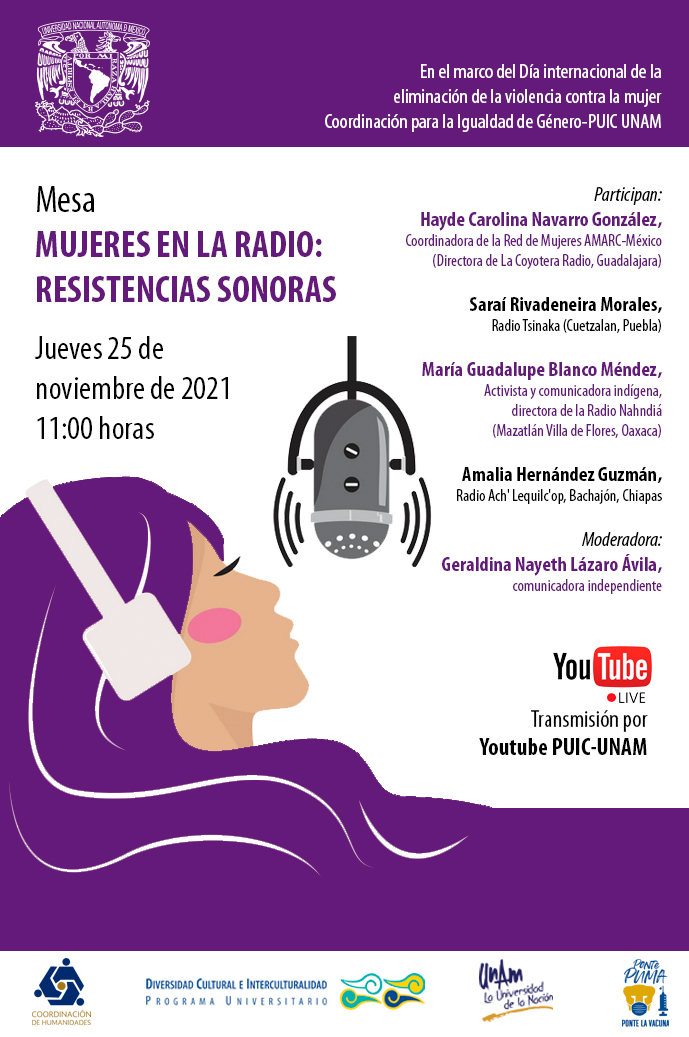Mesa mujeres en la radio: Resistencias sonoras