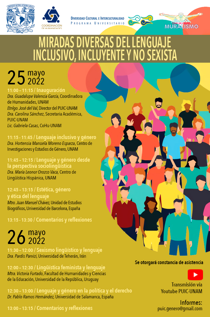 Miradas diversas del lenguaje inclusivo, incluyente y no sexista
