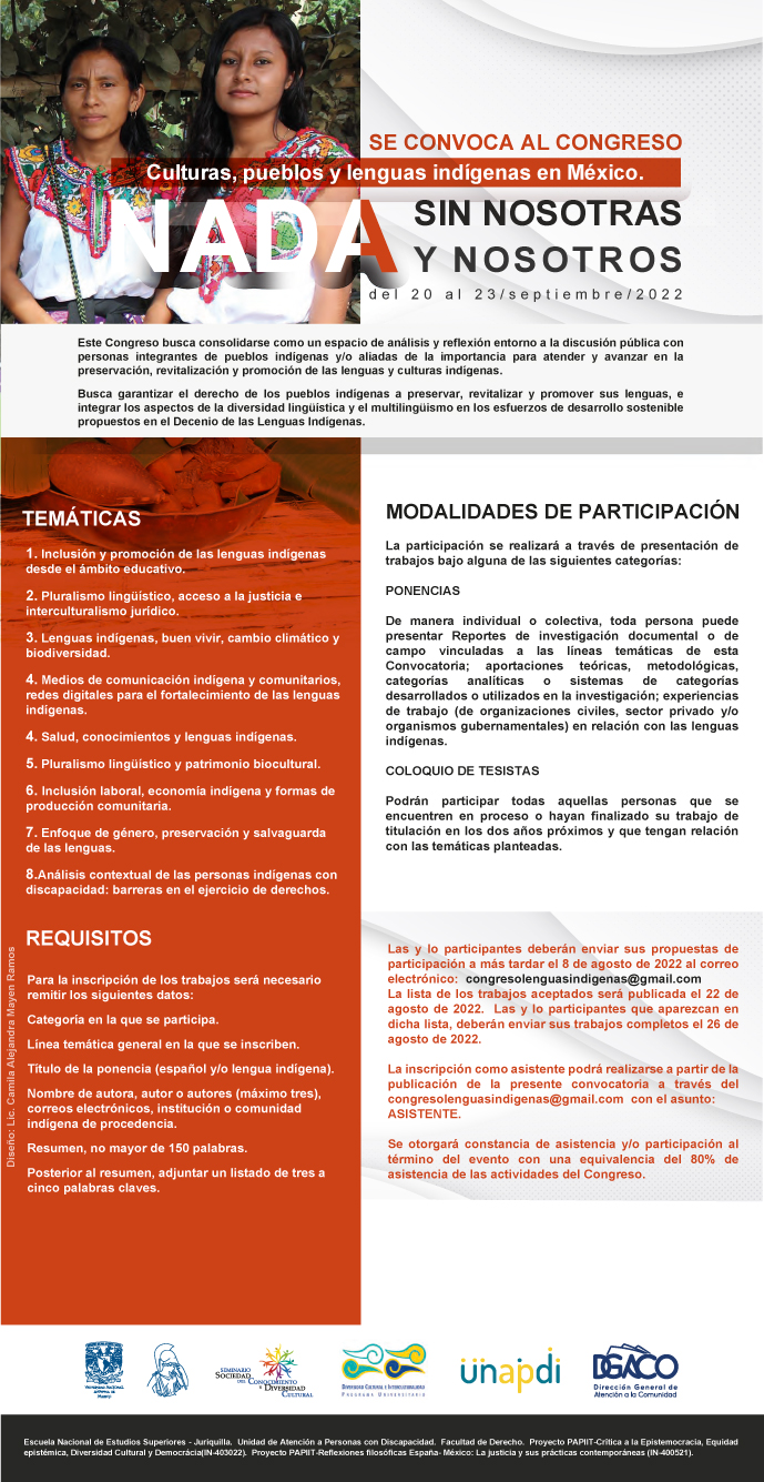 Congreso Culturas, pueblos y lenguas indígenas en México