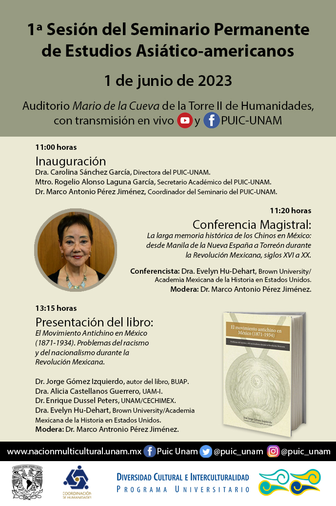 1° Sesión del Seminario Permanente de Estudios Asiático-americanos