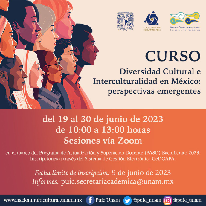 Curso Diversidad Cultural e Interculturalidad en México: perspectivas emergentes