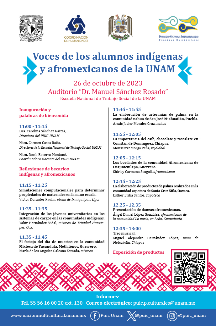 Voces de los alumnos indígenas y afromexicanos de la UNAM