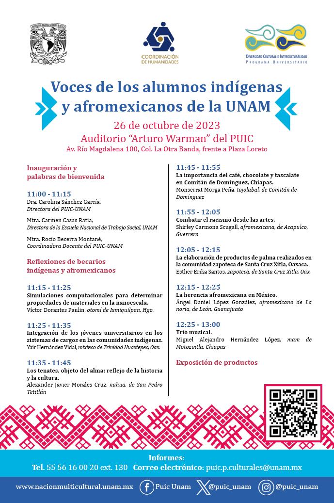 Voces de los alumnos indígenas y afromexicanos de la UNAM