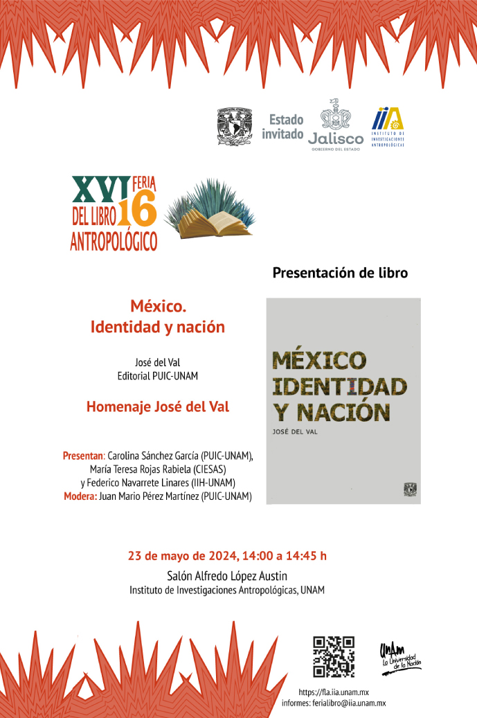 Presentación del libro: México Identidad y Nación en la XVI Feria del Libro Antropológico