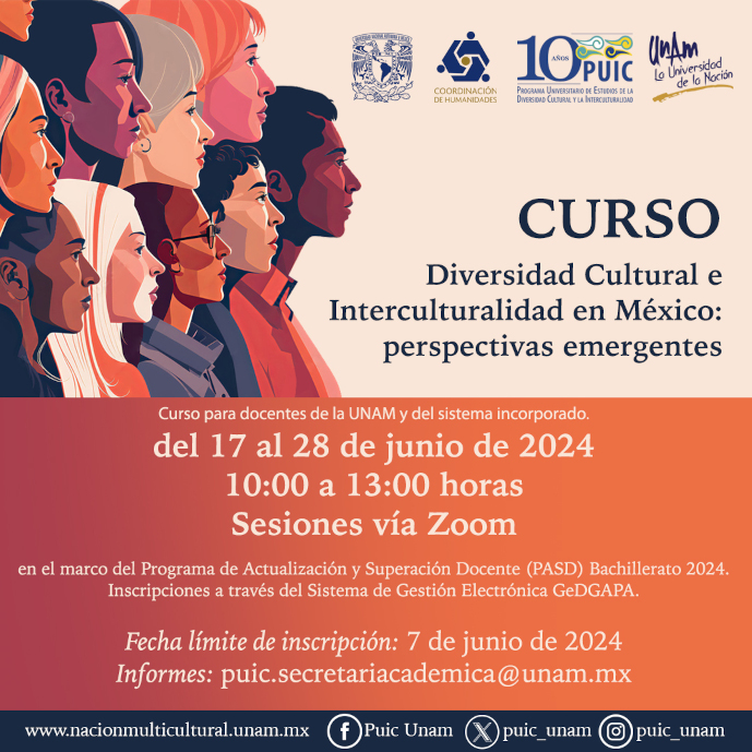 Curso Diversidad Cultural e Interculturalidad en México: perspectivas emergentes