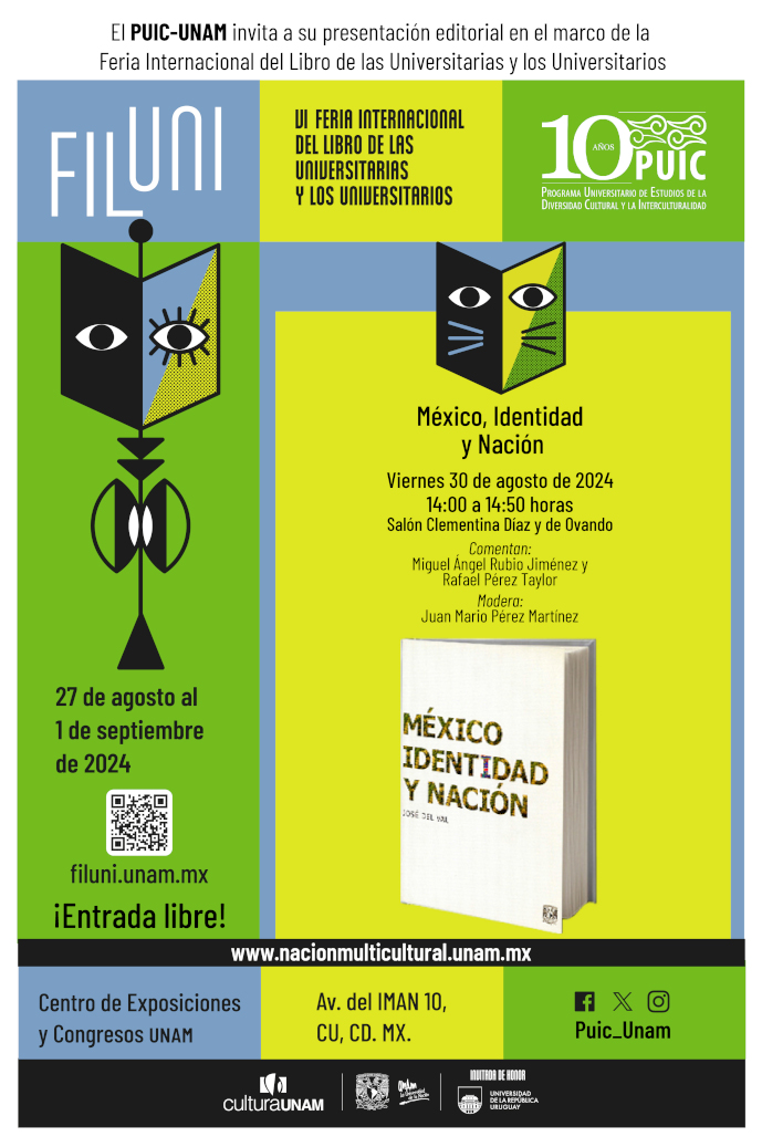 Presentación del libro: México, Identidad y Nación en la VI Feria Internacional del Libro de las Universitarias y de los Universitarios – FILUNI