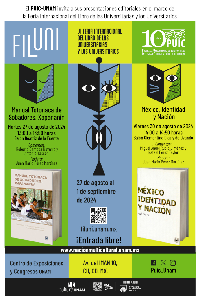 Presentaciones del PUIC en la VI Feria Internacional del Libro de las Universitarias y de los Universitarios – FILUNI