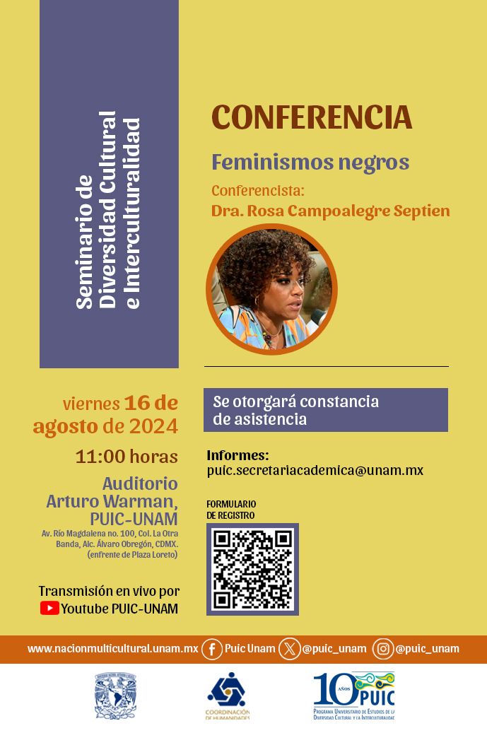 Seminario de Diversidad Cultural e Interculturalidad. Conferencia Feminismos Negros