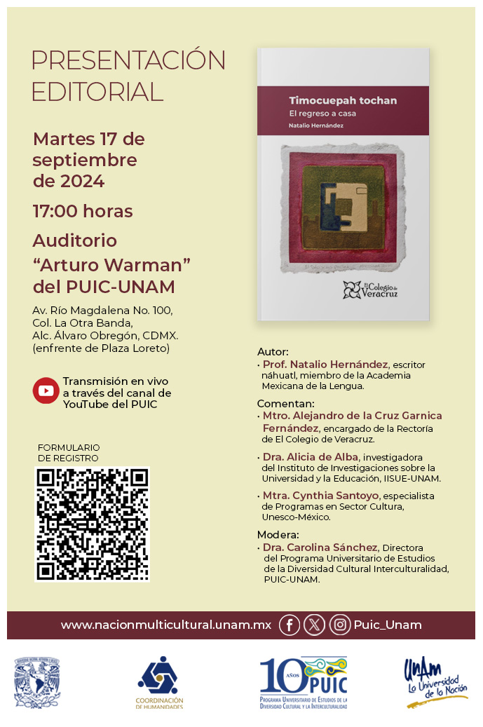 Presentación del libro: Timocuepah tochan. El regreso a casa
