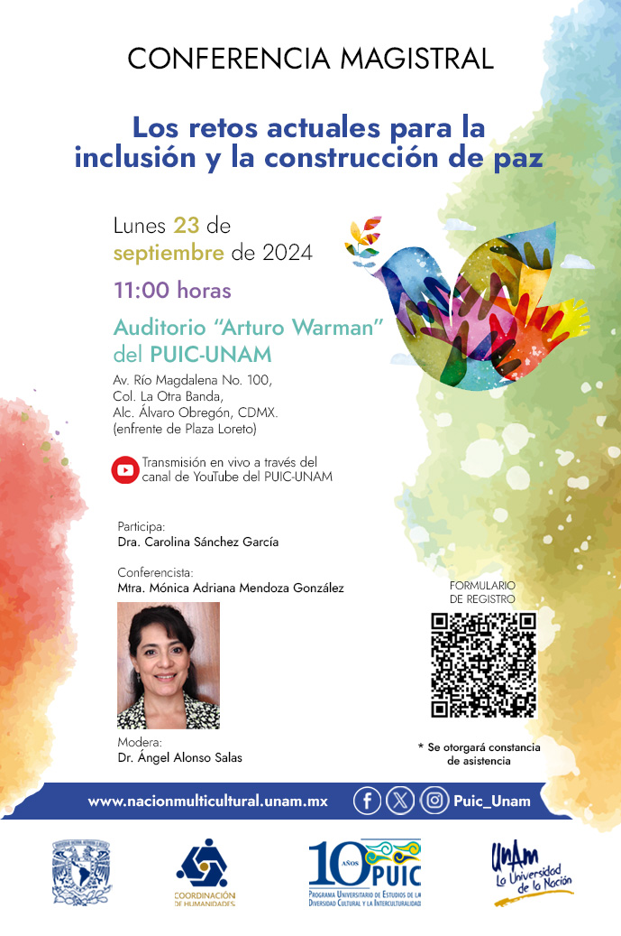 Conferencia magistral: Los retos actuales para la inclusión y la construcción de paz