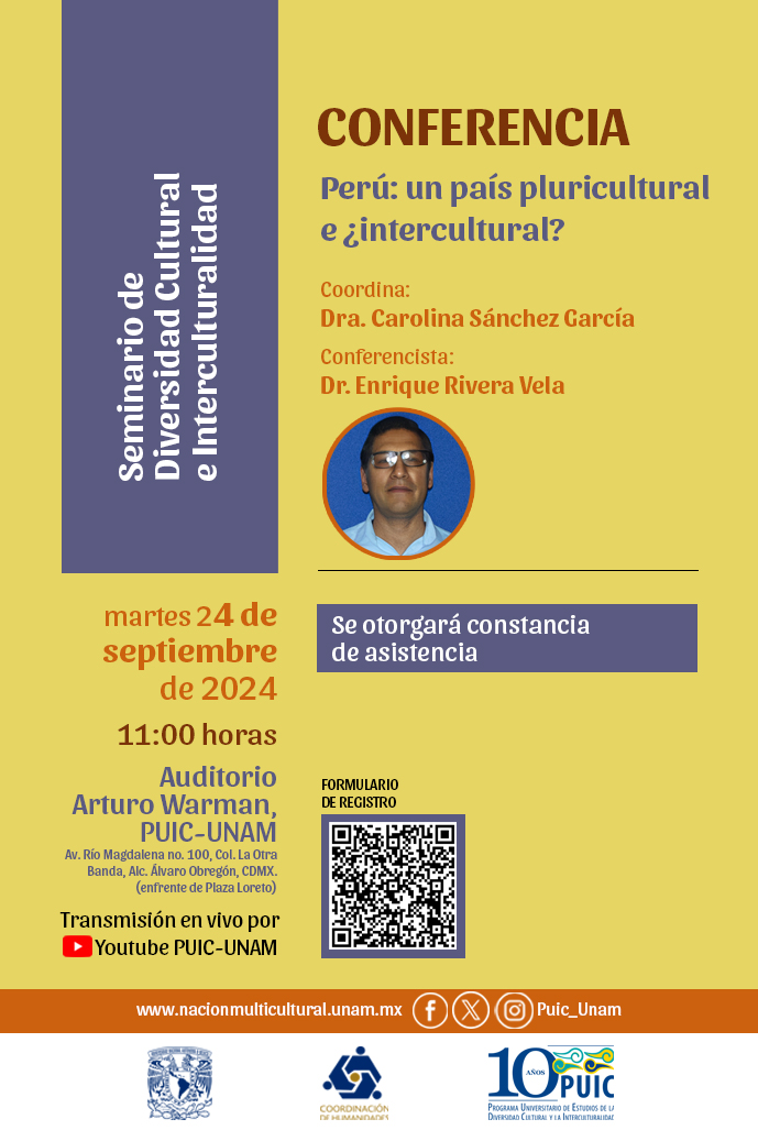 Seminario de Diversidad Cultural e Interculturalidad. Conferencia: Perú: un país pluricultural e ¿intercultural?