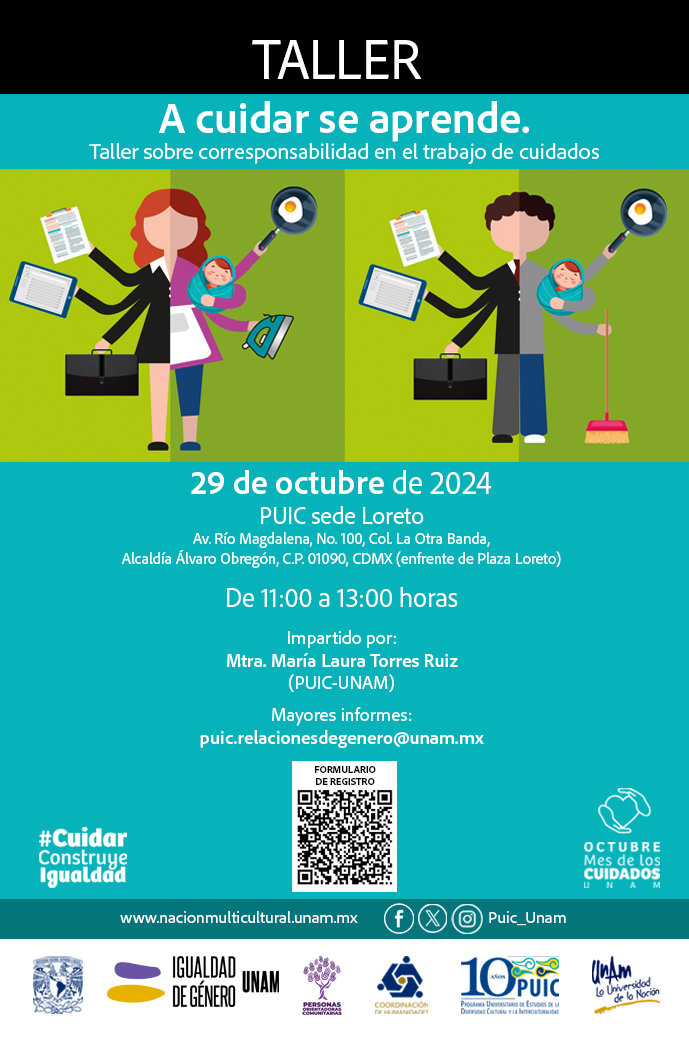 Taller: A cuidar se aprende. Taller sobre corresponsabilidad en el trabajo de cuidados.