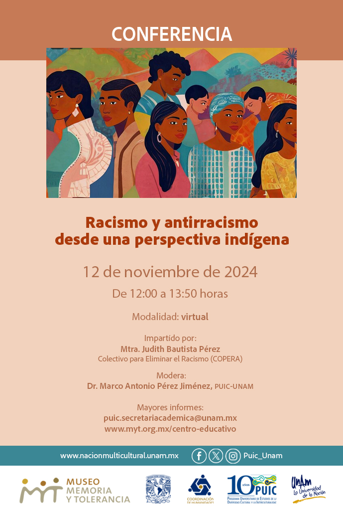 Conferencia: Racismo y antirracismo desde una perspectiva indígena