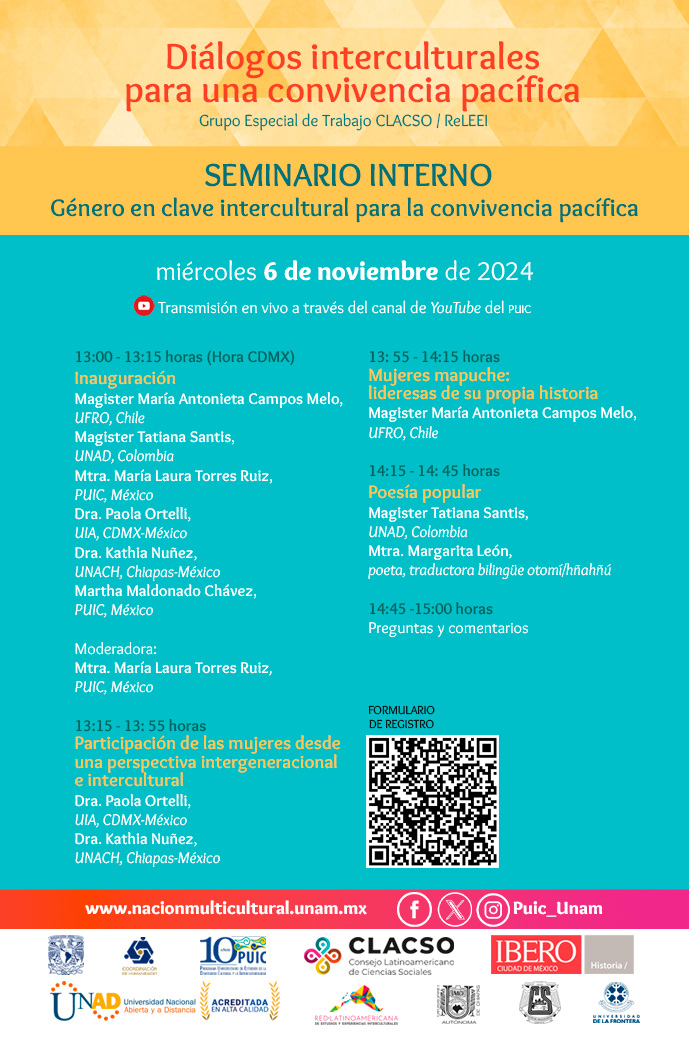 Seminario Interno: Género en clave intercultural para la convivencia pacífica