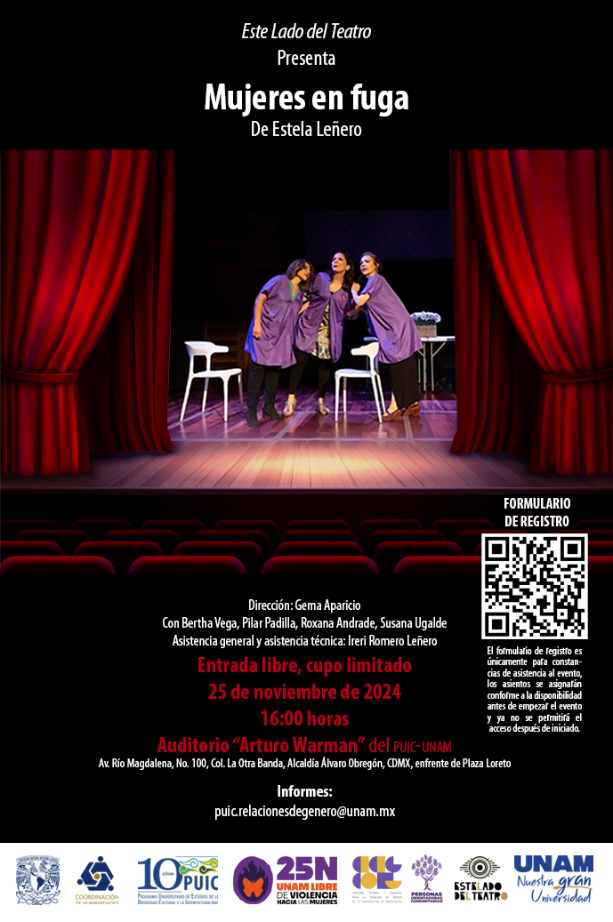 Obra teatral “Mujeres en fuga”