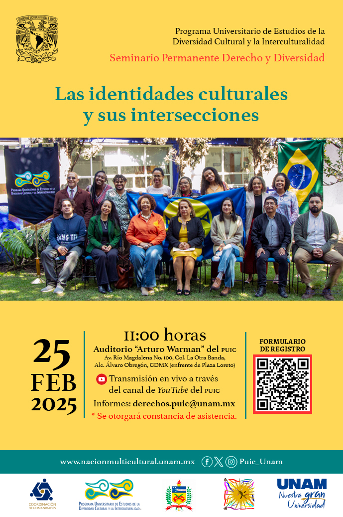 Seminario Permanente Derecho y Diversidad. Sesión: Las identidades culturales y sus intersecciones