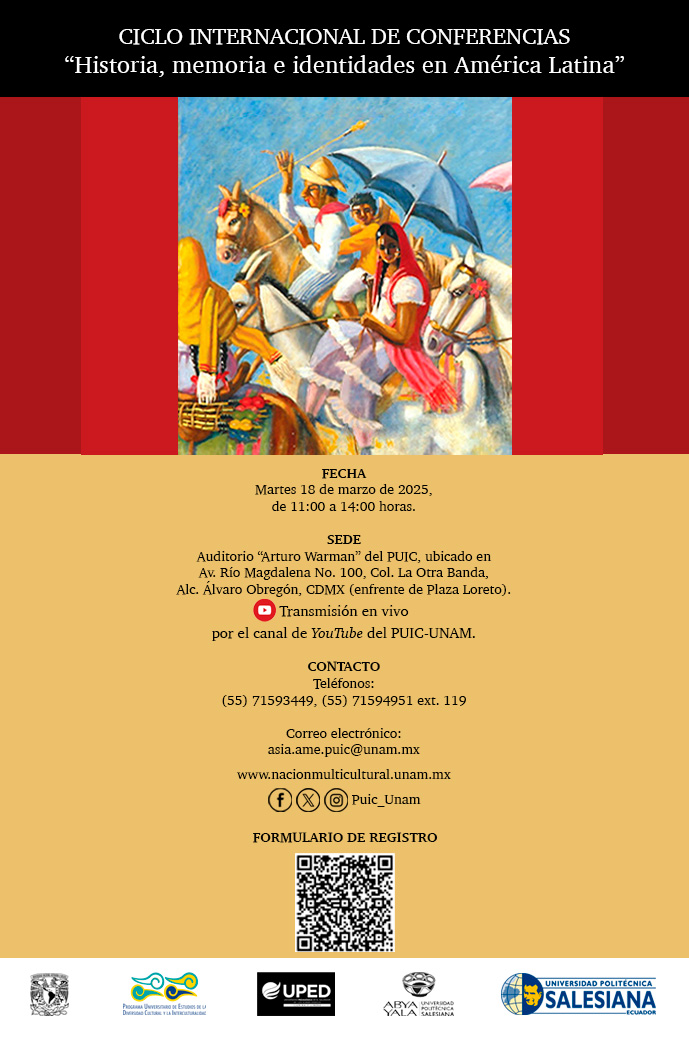 Ciclo Internacional de Conferencias “Historia, memoria e identidades en América Latina”