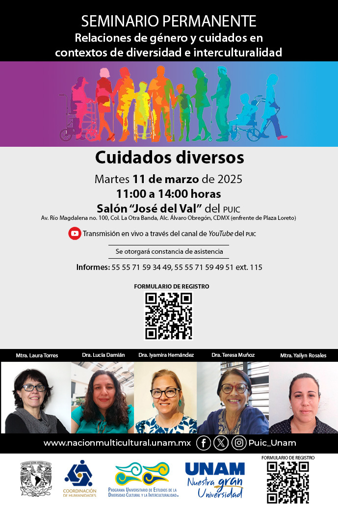 Seminario Permanente Relaciones de género y cuidados en contextos de diversidad e interculturalidad. Sesión: Cuidados diversos