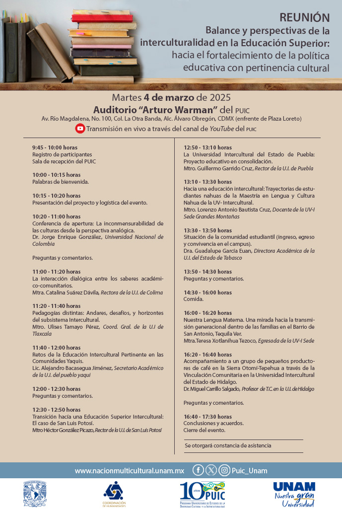 Reunión: Balance y perspectivas de la interculturalidad en la Educación Superior: hacia el fortalecimiento de la política educativa con pertinencia cultural