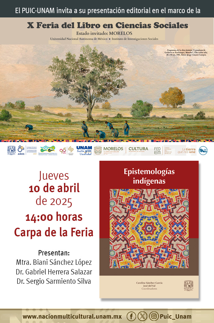 Presentación del libro: Epistemologías indígenas en la X Feria del Libro en Ciencias Sociales