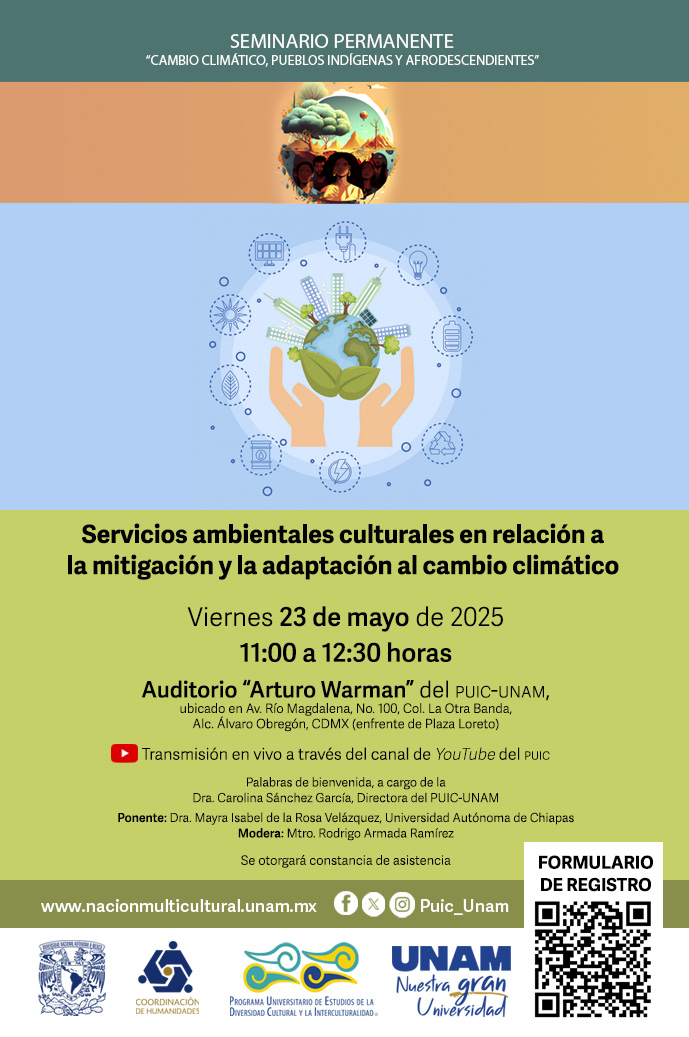 Seminario Permanente Cambio Climático, Pueblos Indígenas y Afrodescendientes. Servicios ambientales culturales en relación a la mitigación y la adaptación al cambio climático
